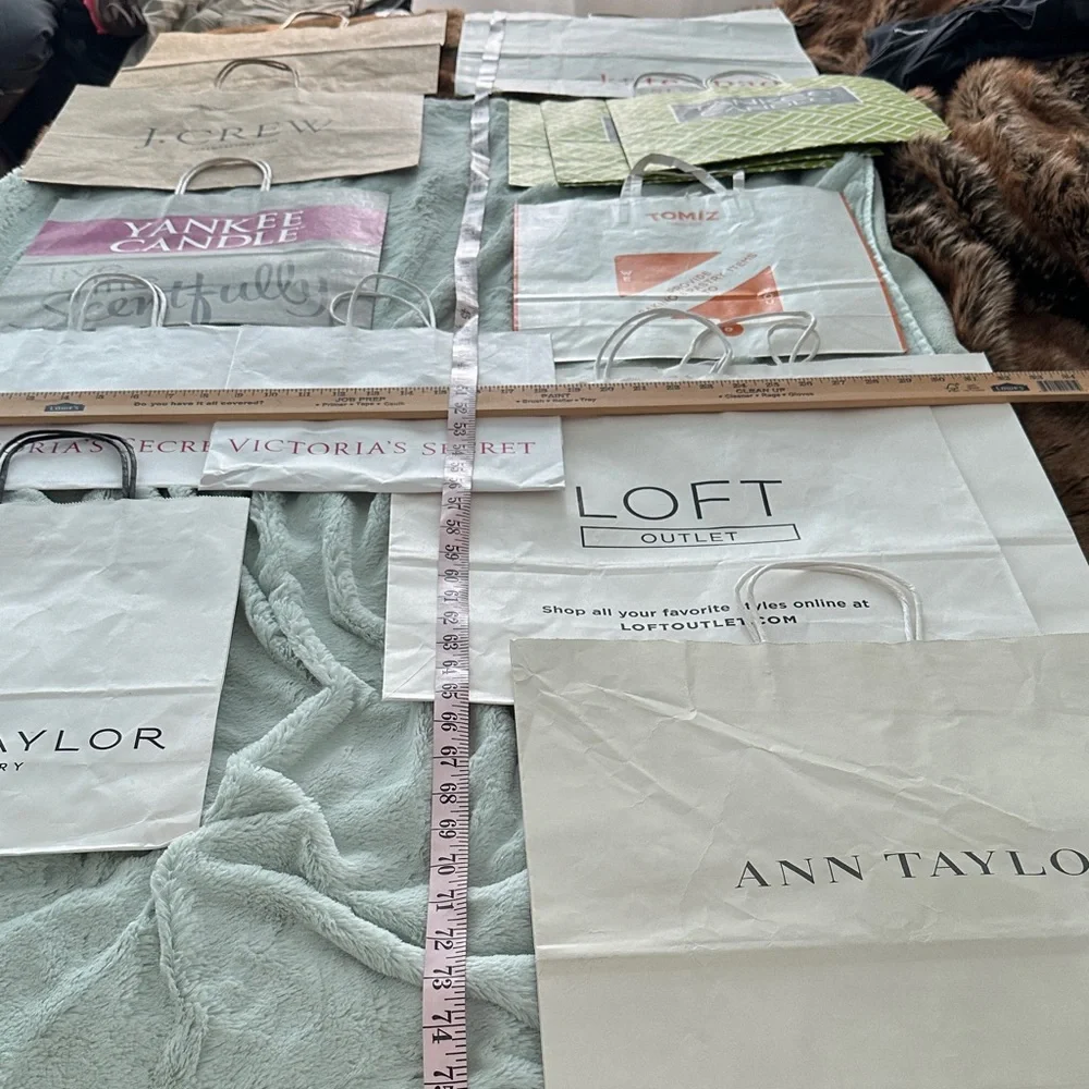 14 Assorted Empty Paper Gift Bags